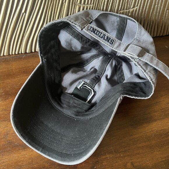 Cleveland Indians Hat Cap Gray Strap Back 47 Brand MLB Baseball Dad - Picture 6 of 7